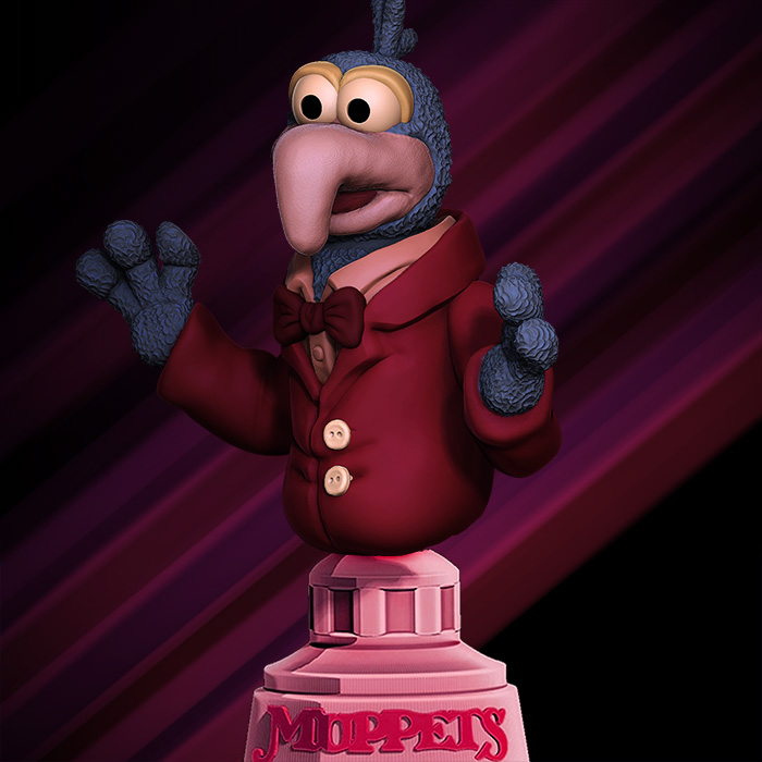 Gonzo dei Muppets, busto con base